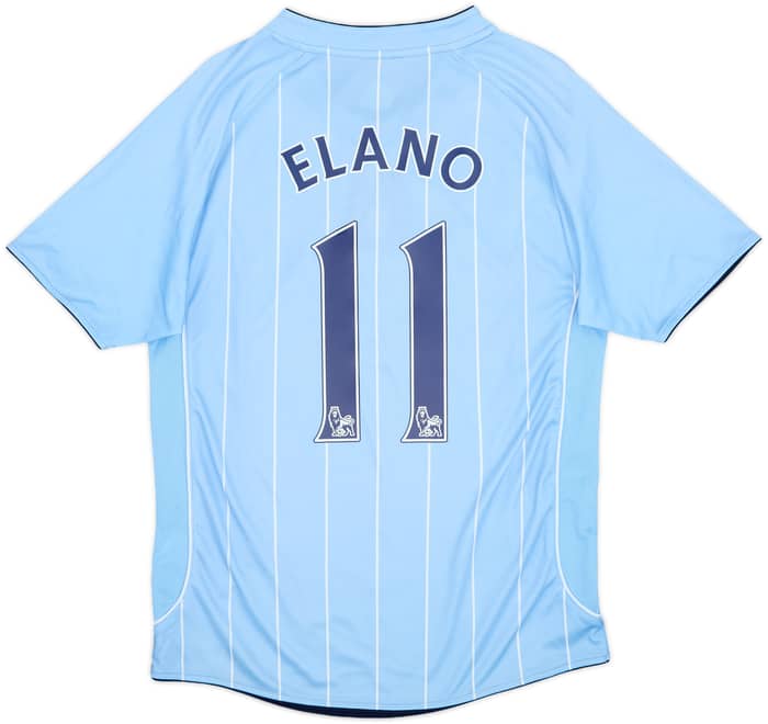2007-08 Manchester City Home Shirt Elano #11 - 7/10 - (S)