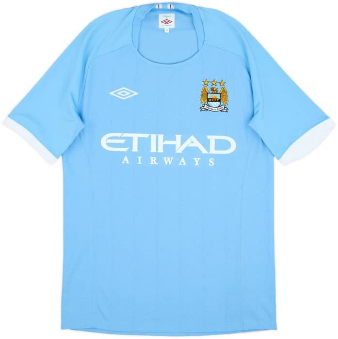 2010-11 Manchester City Home Shirt Silva #21 - 8/10 - (M)