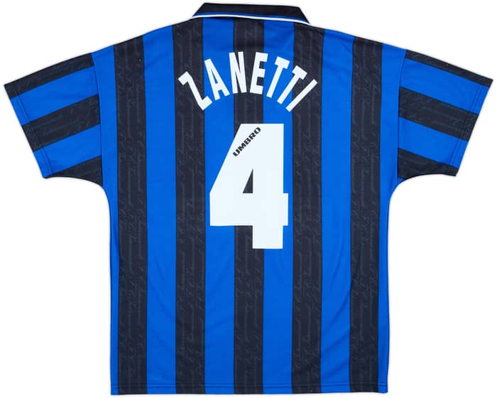 1996-97 Inter Milan Home Shirt Zanetti #4 - 9/10 - (M)