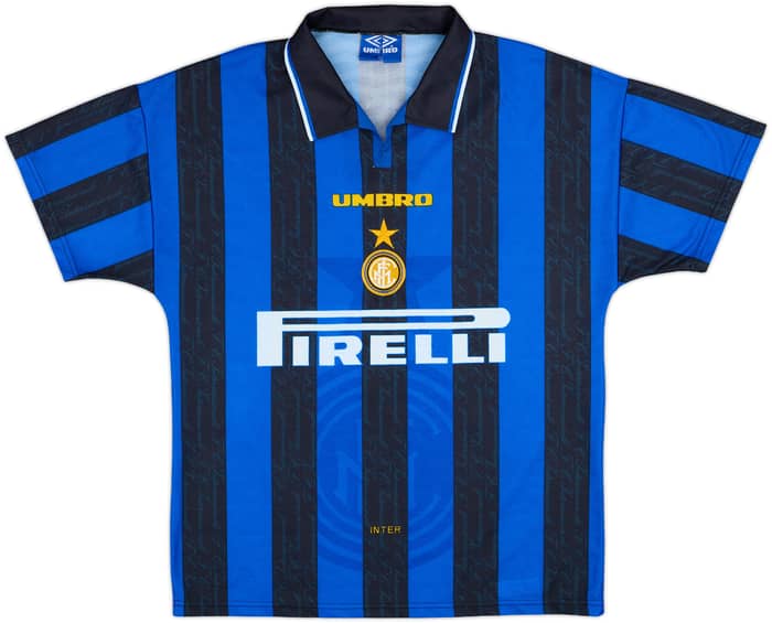 1996-97 Inter Milan Home Shirt Zanetti #4 - 9/10 - (M)