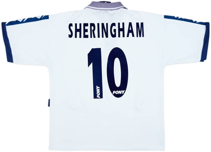 1995-97 Tottenham Home Shirt Sheringham #10 - 6/10 - (L)