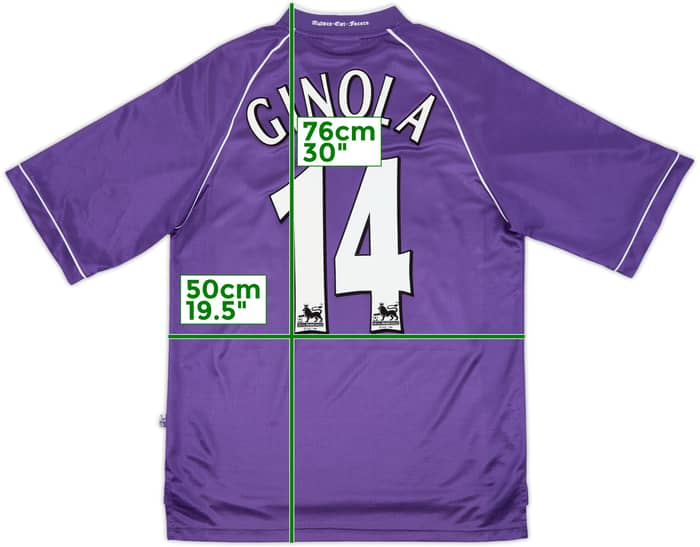 1998-99 Tottenham Away Shirt Ginola #14 - 9/10 - (S)