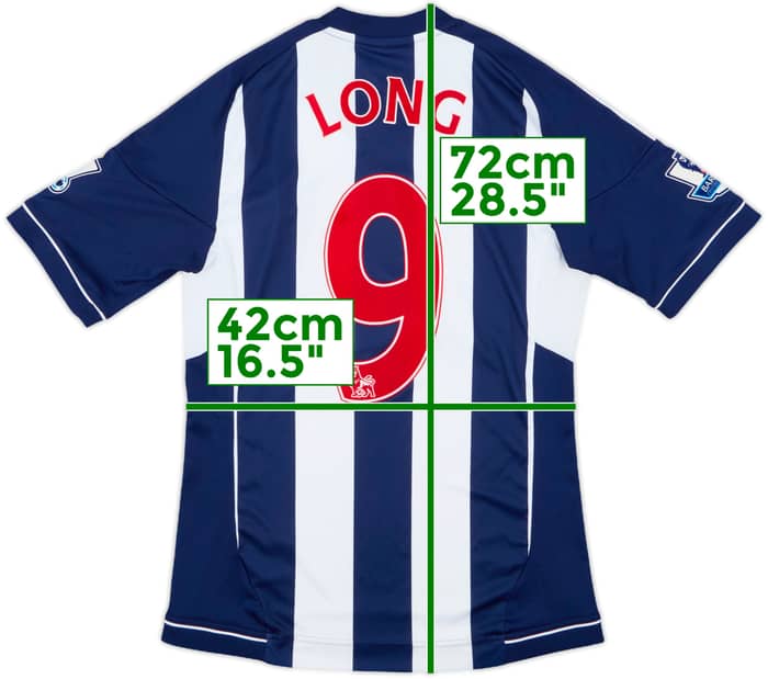 2012-13 West Brom Home Shirt Long #9 - 7/10 - (S)