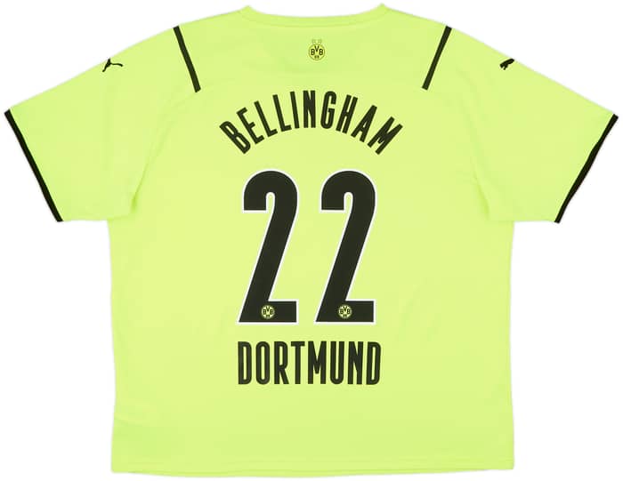 2021-22 Borussia Dortmund European Home Shirt Bellingham #22 - 10/10 - (XXL)