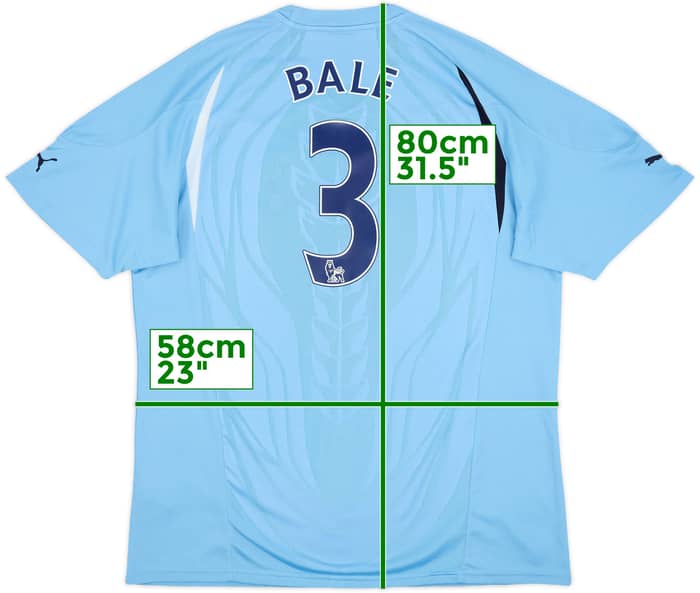 2010-11 Tottenham Away Shirt Bale #3 - 9/10 - (XL)