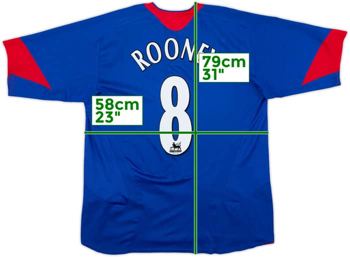 2005-06 Manchester United Away Shirt Rooney #8 - 8/10 - (XL)