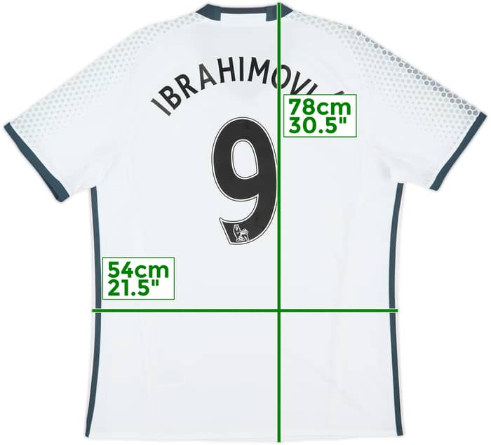 2016-17 Manchester United Third Shirt Ibrahimovic #9 - 8/10 - (L)