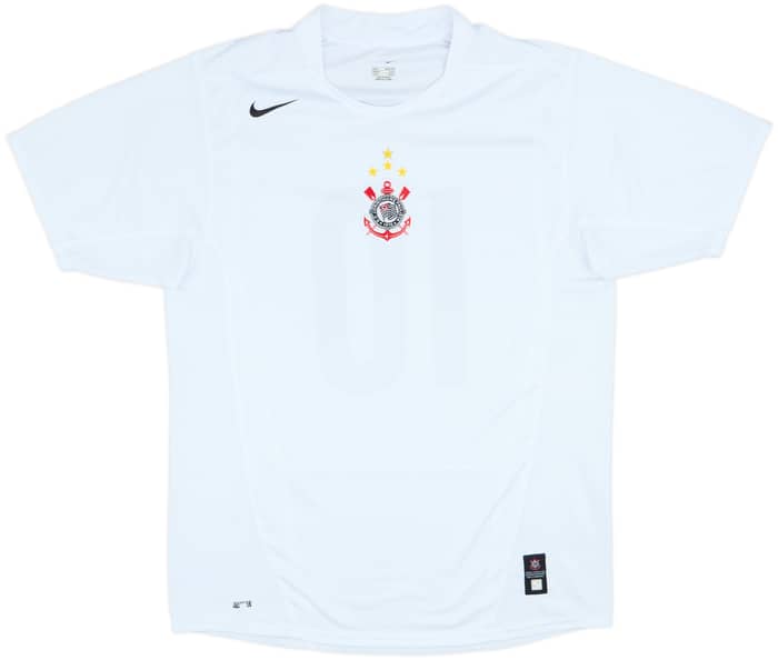 2004-05 Corinthians Home Shirt #10 (Tevez) - 8/10 - (L)