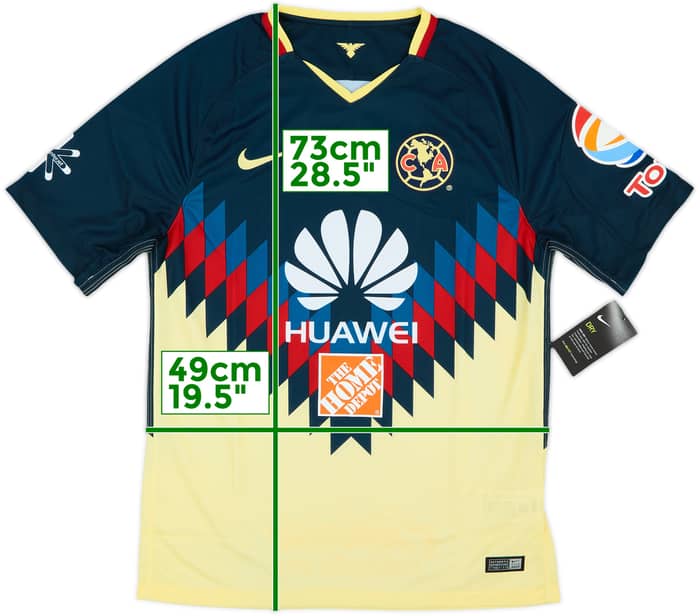 2017-18 Club America Home Shirt (M)