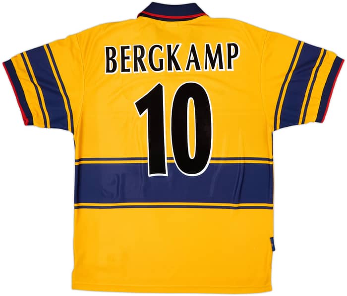1997-99 Arsenal Away Shirt Bergkamp #10 - 8/10 - (L)