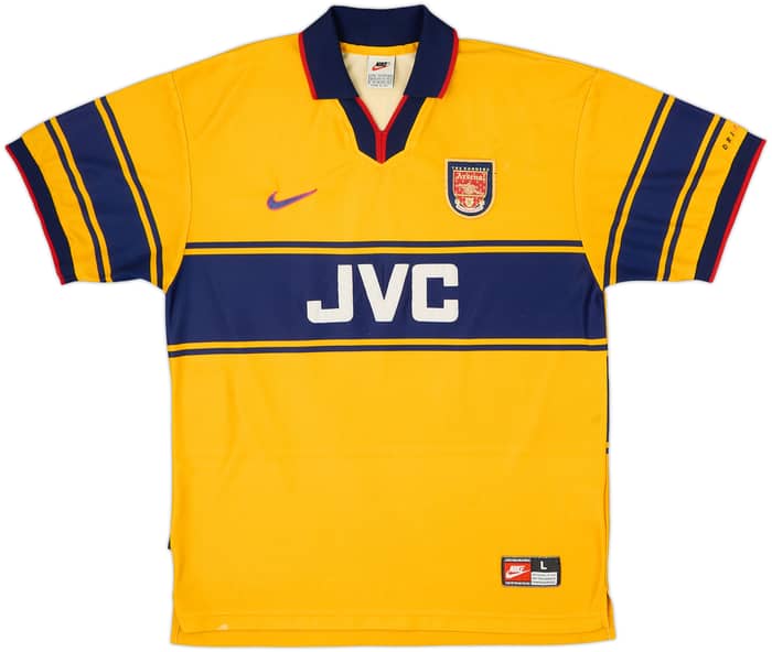 1997-99 Arsenal Away Shirt Bergkamp #10 - 8/10 - (L)