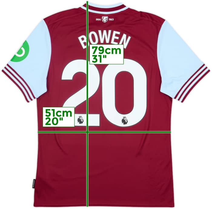2024-25 West Ham Home Shirt Bowen #20 - 10/10 - (L)