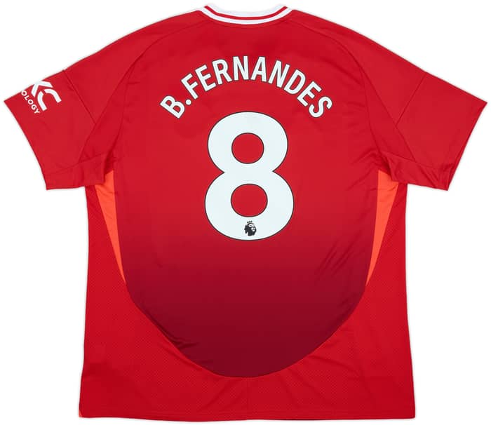 2024-25 Manchester United Home Shirt B.Fernandes #8 - 10/10 - (XXL)