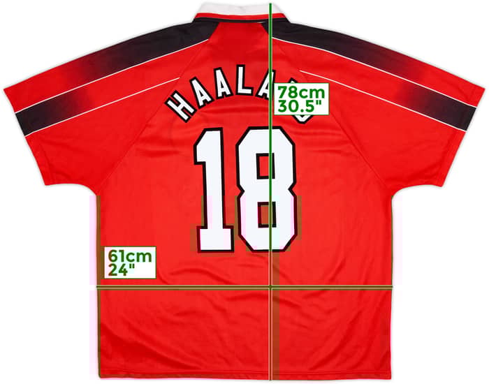 1996-97 Nottingham Forest Home Shirt Haaland #18 - 8/10 - (XXL)