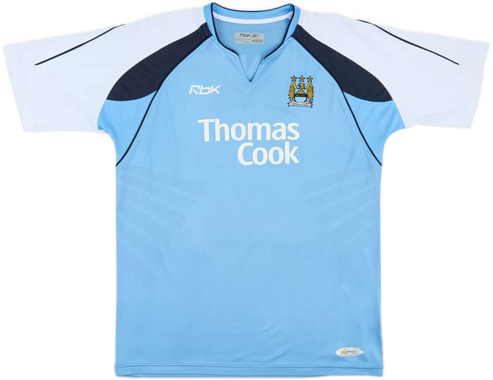 2006-07 Manchester City Home Shirt Dunne #22 - 8/10 - (L)
