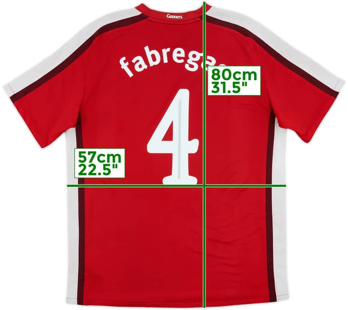 2008-10 Arsenal Home Shirt Fabregas #4 - 5/10 - (L)