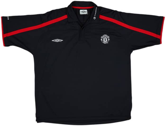 2000-01 Manchester United Umbro Polo Shirt - 8/10 - (XL)