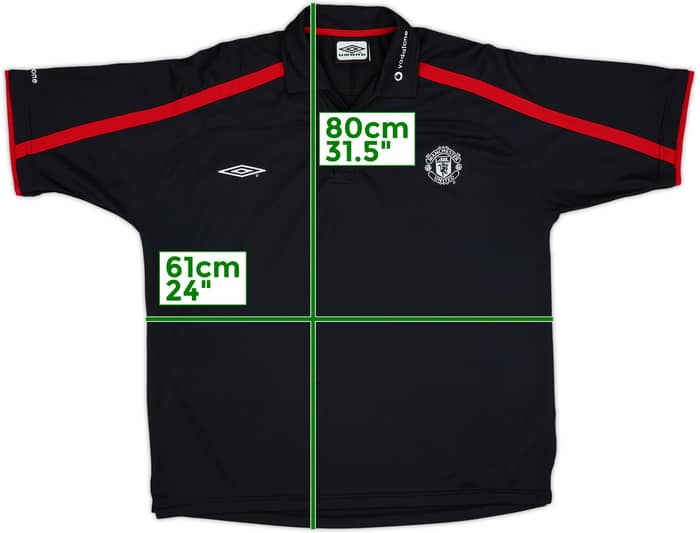 2000-01 Manchester United Umbro Polo Shirt - 8/10 - (XL)