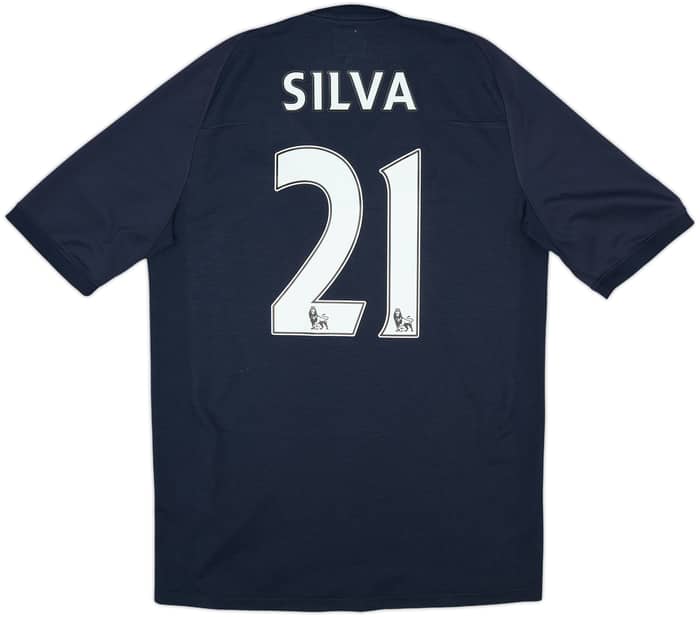 2010-12 Manchester City Away Shirt Silva #21 - 7/10 - (M)