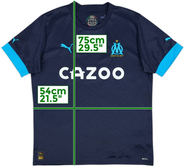 2022-23 Olympique Marseille Away Shirt - 9/10 - (L)
