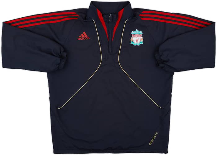2009-10 Liverpool adidas 1/4 Zip Training Top - 6/10 - (L/XL)
