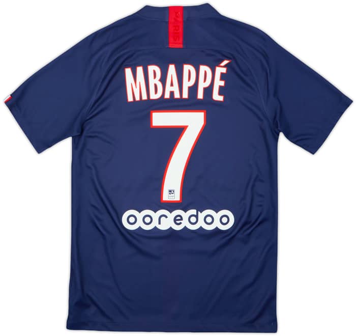 2019-20 Paris Saint-Germain Home Shirt Mbappe #7 - 8/10 - (S)