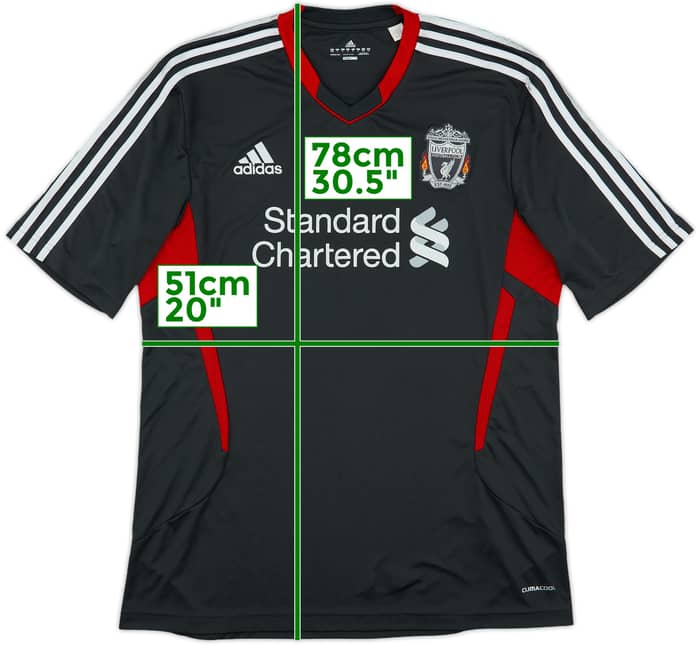 2011-12 Liverpool adidas Training Shirt - 8/10 - (L/XL)