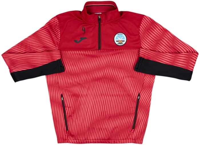 2021-22 Swansea City Player Issue Joma 1/4 Zip Training Top #9 - 8/10 - (M)