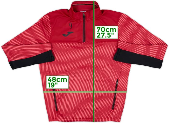 2021-22 Swansea City Player Issue Joma 1/4 Zip Training Top #9 - 8/10 - (M)