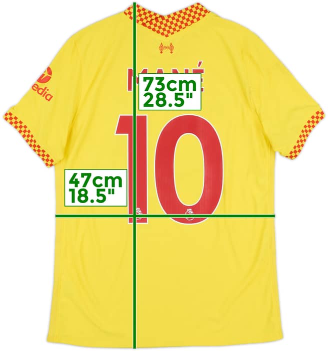 2021-22 Liverpool Authentic Third Shirt Mane #10 - 6/10 - (M)