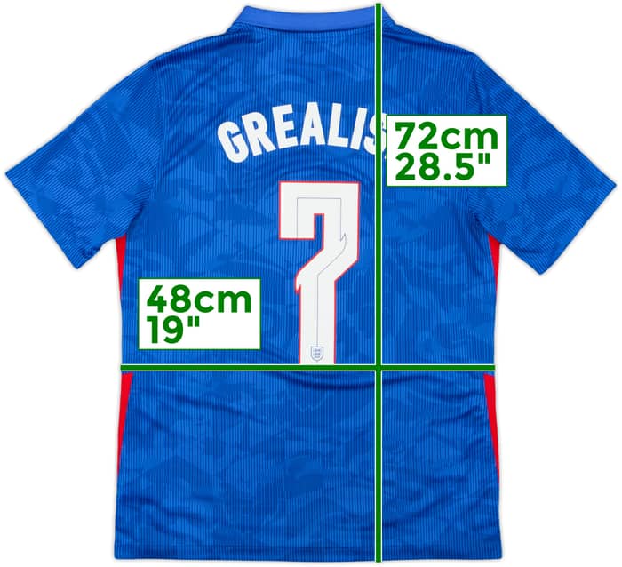 2020-21 England Away Shirt Grealish #7 - 6/10 - (M)