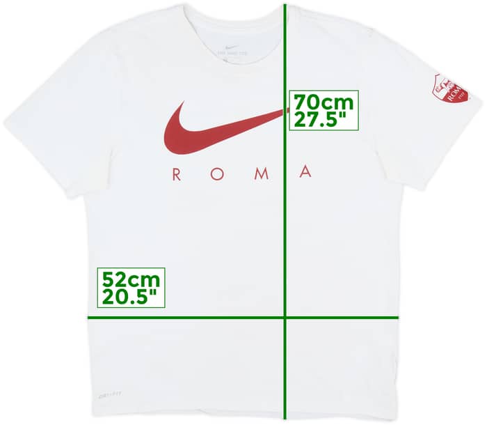 2018-19 Roma Nike Cotton Tee - 7/10 - (L)