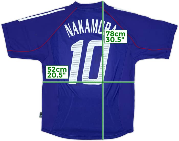 2002-04 Japan Home Shirt Nakamura #10 - 8/10 - (L)
