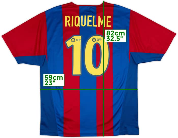 2002-03 Barcelona Basic Home Shirt Riquelme #10 - 9/10 - (XL)