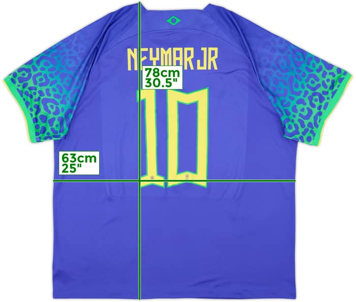 2022-23 Brazil Away Shirt Neymar Jr #10 - 10/10 - (XXL)