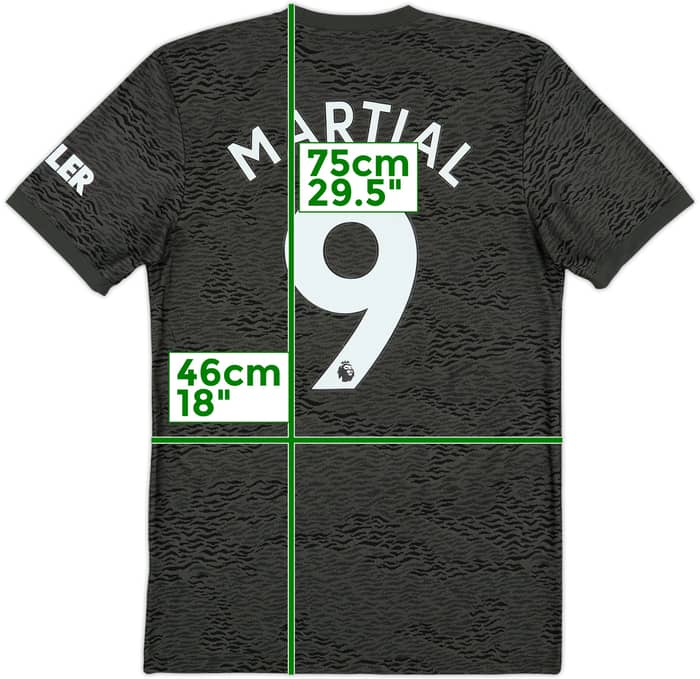 2020-21 Manchester United Away Shirt Martial #9 - 10/10 - (S)