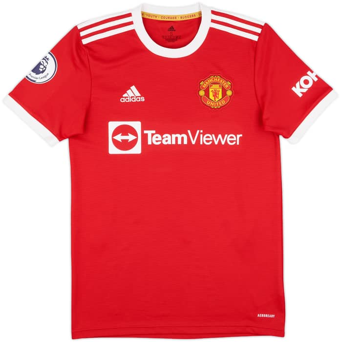 2021-22 Manchester United Home Shirt Garnacho #75 - 8/10 - (S)