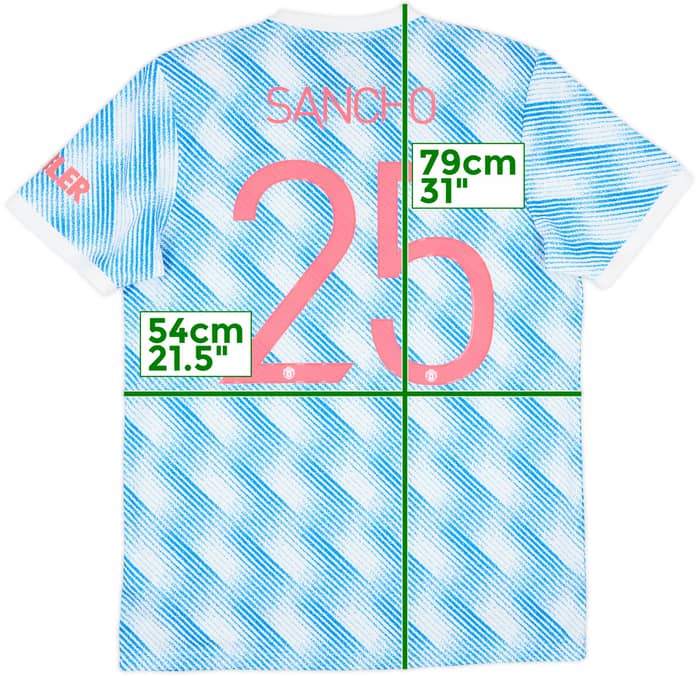 2021-22 Manchester United Away Shirt Sancho #25 - 10/10 - (L)