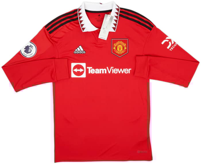 2022-23 Manchester United Home L/S Shirt Garnacho #49 (S)