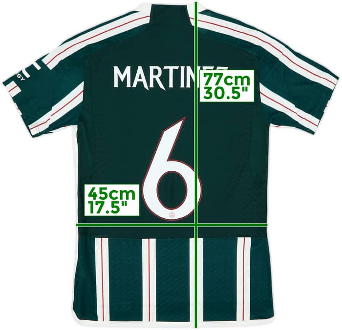 2023-24 Manchester United Authentic Away Shirt Martinez #6 (S)