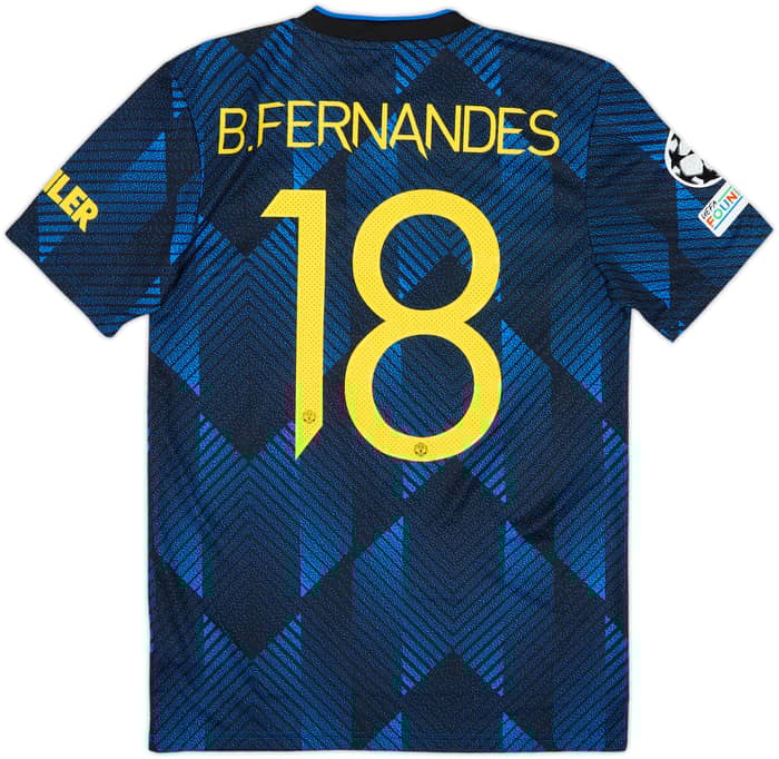 2021-22 Manchester United Third Shirt B.Fernandes #18 (S)