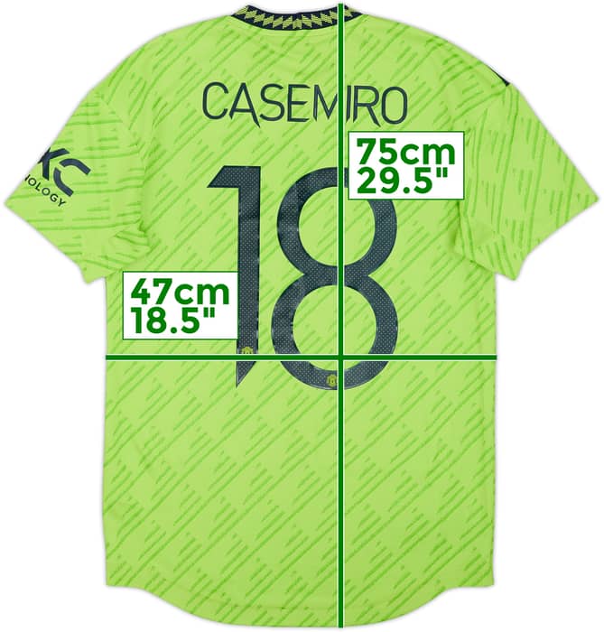 2022-23 Manchester United Authentic Third Shirt Casemiro #18 (S)