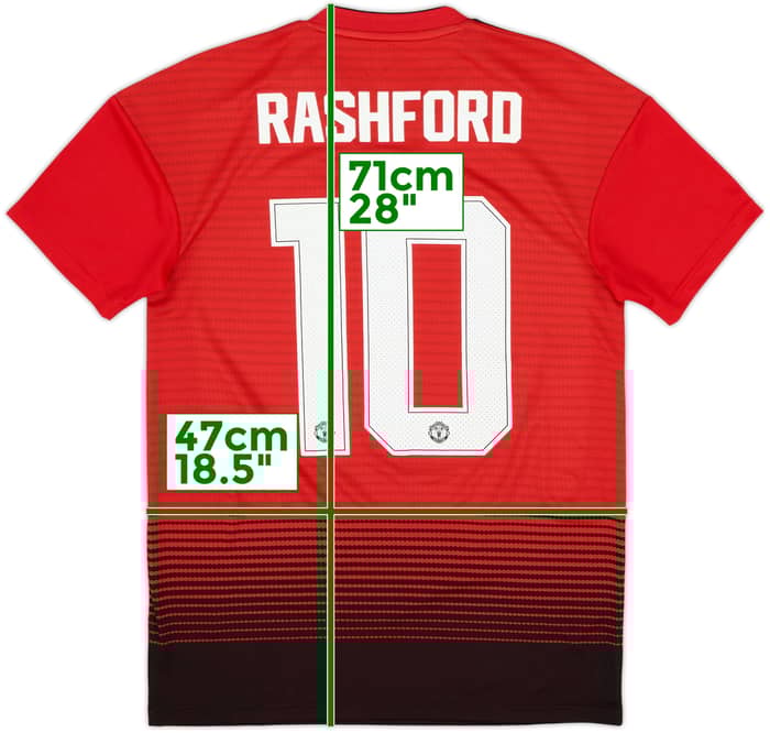 2018-19 Manchester United Home Shirt Rashford #10 (S)