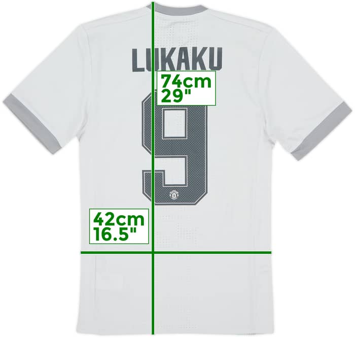 2017-18 Manchester United Authentic Third Shirt Lukaku #9 (S)