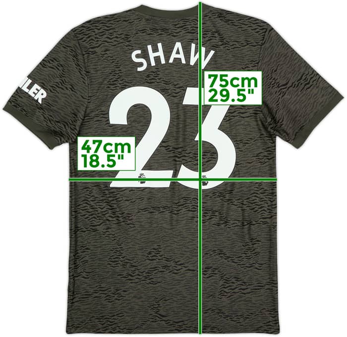 2020-21 Manchester United Away Shirt Shaw #23 (S)