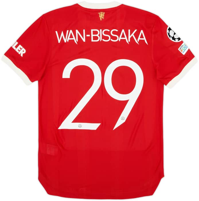 2021-22 Manchester United Authentic Home Shirt Wan-Bissaka #29 (S)