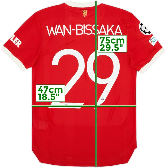 2021-22 Manchester United Authentic Home Shirt Wan-Bissaka #29 (S)