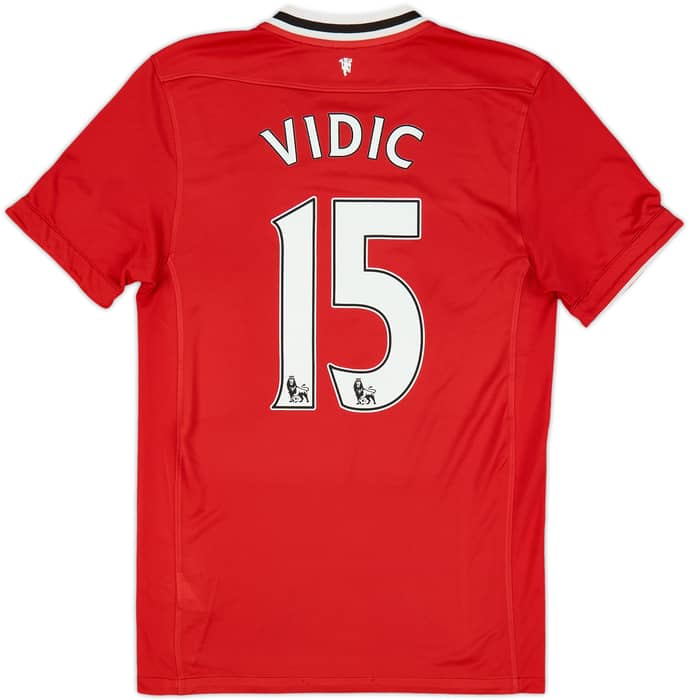 2011-12 Manchester United Home Shirt Vidic #15 - 6/10 - (S)