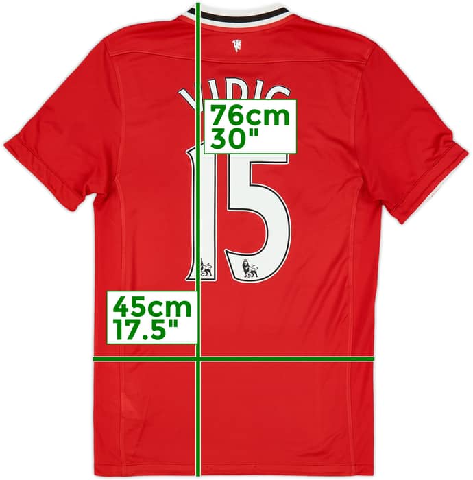 2011-12 Manchester United Home Shirt Vidic #15 - 6/10 - (S)