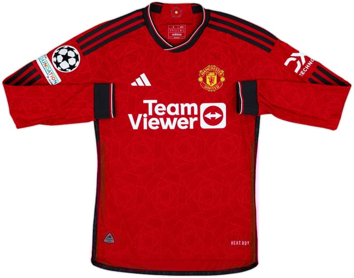 2023-24 Manchester United Authentic Home L/S Shirt Rashford #10 - 8/10 - (S)